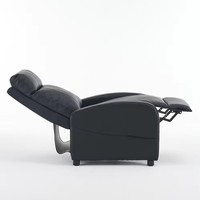 Fauteuil inclinable moderne en cuir PU avec fonction de relaxation, fauteuil d'appoint extensible, salon, cuir synthétique