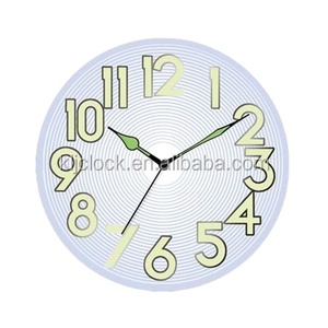 Horloge murale design moderne de haute qualité de 10 pouces horloge murale en verre luminescent - Product Image 2