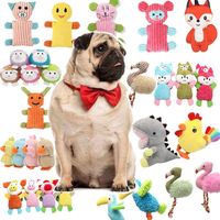Jouets pour chiens interactifs en peluche et nylon, couleurs et logos personnalisés, nouvelle arrivée, pour nettoyer les dents, jouets à mâcher résistants et écologiques, vente en gros