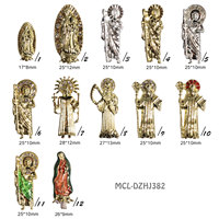 Décoration d'ongles 3D diamant vierge marie ongles conseils Saint Judas déesse Saint jésus charmes d'ongles manucure