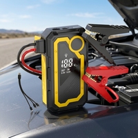 Démarreur de voiture et camion portable 16V, chargeur de batterie, compresseur d'air, pompe, gonfleur de pneus numérique LCD, station d'alimentation d'urgence 5000A