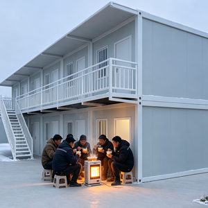 Maison conteneur extensible à <span class=keywords><strong>2</strong></span> étages, assemblage multi-modulaire pour équipe en croissance - Product Image 5