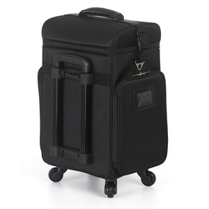 Usine Noir Nylon Maquillage Brosse Trolley Cas Professionnel maquillage chariot vanité sac pour <span class=keywords><strong>Maquilleur</strong></span> <span class=keywords><strong>Coiffeur</strong></span> - Product Image 3