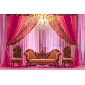 Muebles tallados de boda musulmana Muebles tallados en madera Último conjunto de muebles de boda india Australia - Product Image 1