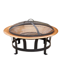 Brûleur à briquettes de charbon de bois à surface en fer moderne haute température, foyer confortable pour meubles de jardin d'extérieur, pour utilisation dans les centres commerciaux et les villas