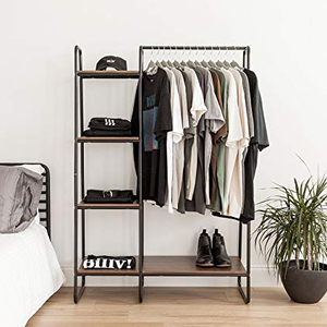 <span class=keywords><strong>Perchero</strong></span> <span class=keywords><strong>de</strong></span> tela para ropa, organizador <span class=keywords><strong>de</strong></span> perchas <span class=keywords><strong>con</strong></span> estantes <span class=keywords><strong>de</strong></span> <span class=keywords><strong>madera</strong></span>, <span class=keywords><strong>Perchero</strong></span> <span class=keywords><strong>de</strong></span> Metal - Product Image 5