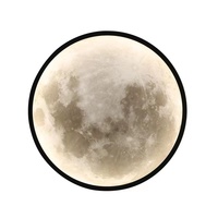 Lámparas de Pared LED Modernas con Forma de Luna, Iluminación Creativa para Pasillos, Decoración de Pared para Sala de Estar, Dormitorio, Fondo, Lámpara Nocturna Decorativa
