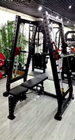 Tour de musculation multifonction professionnelle en acier, équipement de fitness à charge libre, système double puissance, banc incliné pour exercices supérieurs, épaules et bras