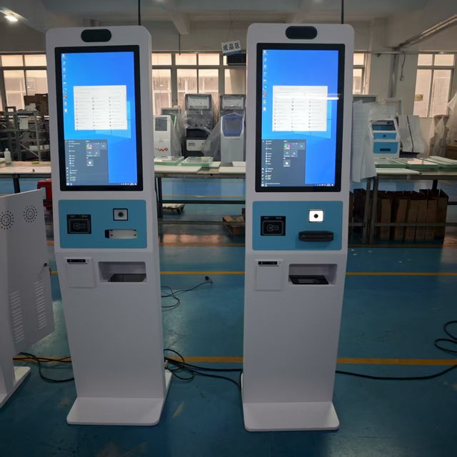 Bank/Hospital/Government Queue Management System Kiosk SDK LCD Screen Floor Standing Windows/Android OS Ticket Dispenser Number