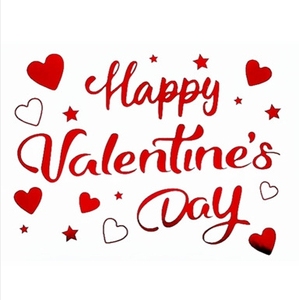 Adesivi autoadesivi a palloncino Bobo di san valentino adesivi a palloncino trasparente di san valentino - Product Image 2