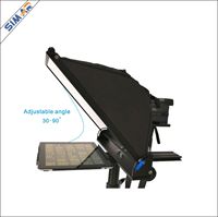 Meilleur support populaire 8-15 pouces tablette portable entretien discours studio téléprompteur adapté pour Ipad et iphone