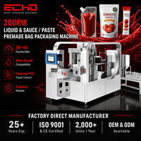 Machine d'emballage automatique ECHO pour sachets préformés, remplissage et scellage, pour pâte de tomate