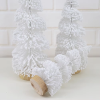 Maison de vacances de table Hiver Artisanat Neige Miniature Pins Artificiel Givré Usine Vente en Gros