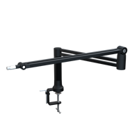 Nouveau design Heavy Duty Flexible Suspension Ciseaux Long Bras De Bureau Diffusion Microphone Bras Stand Pour Studio