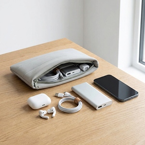 SENYU Bolsa de Maquillaje Plegable Multifuncional con Cremallera, Organizador de Toallas y Cosméticos, Estuche de Viaje para Dulces - Product Image 5