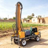 Machine de forage de puits d'eau de 150m, 250m, 300m de profondeur, machine de forage de trous d'eau haute puissance