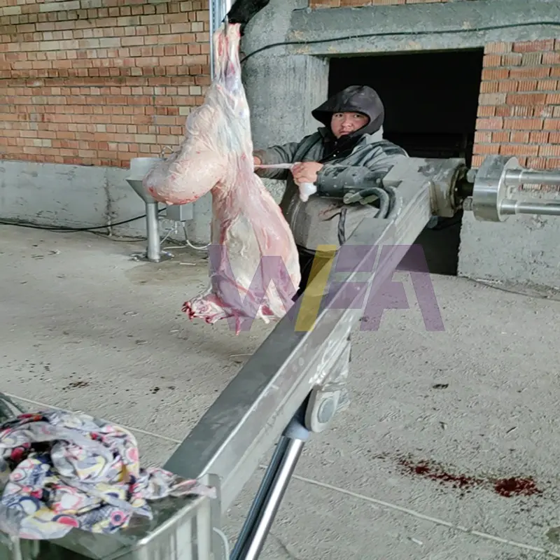 Máquina desolladora hidráulica de matadero de cabras completa por turno superventas para equipo de matanza de ovejas y vacas