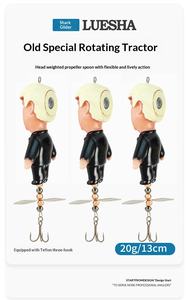 Señuelo artificial flotante de silicona con hélice y lentejuelas para pesca de tritores, venta al por mayor transfronteriza - Product Image 2