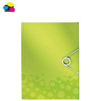 Carpeta de 3 solapas de cartón prensado colorido de alta calidad de proveedor confiable de China con elásticos para útiles escolares y de oficina