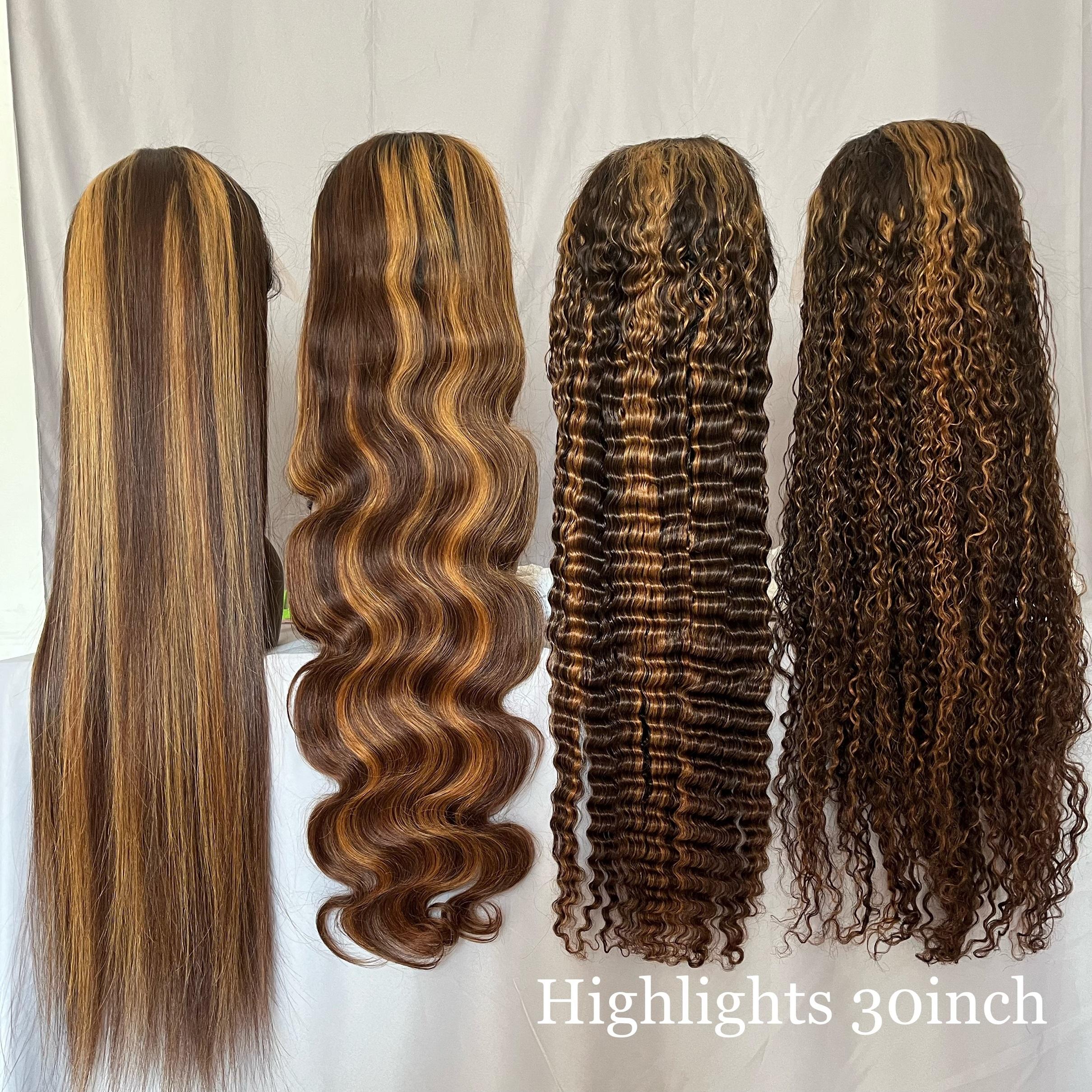 Perruque Trans 13x4 avec mèches