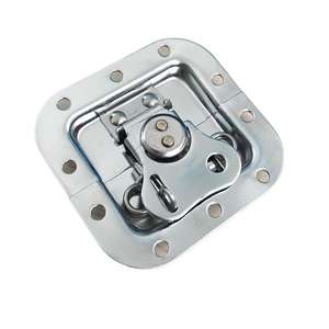 Pestillo giratorio de mariposa de Metal 82*77mm cerradura de resorte plana fina caja de vuelo incorporada caja de joyas hebilla equipaje Caja de Herramientas FlightCase DecoR - Product Image 6