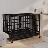 YANG FAN vente en gros de cages de caisse pour animaux de compagnie de haute qualité grand espace libre intérieur cage pour chien avec cage en métal de roue