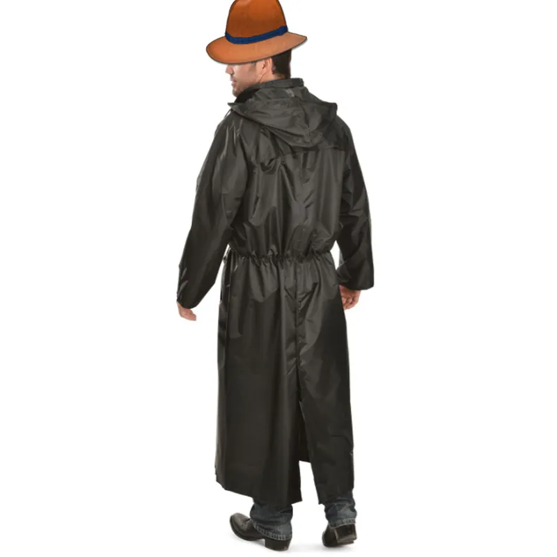 वयस्क लंबी बारिश पोंचो की रक्षा सवार अश्वारोही काठी बरसाती कोट रेनकोट