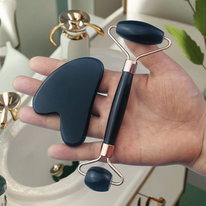 <span class=keywords><strong>Massaggiatore</strong></span> Facciale a Doppia Testa in Giada Ossidiana Naturale di Alta Qualità per Massaggio Gua Sha Anti-Età per <span class=keywords><strong>Viso</strong></span>, Occhi e Corpo - Product Image 3