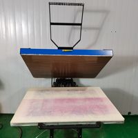 Presse à chaud pneumatique grand format 80x100cm pour impression par sublimation sur t-shirts