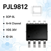 PJL9812 Dual N Channel MOSFET SOP-8L 30V 6A Transistor Mode Enhancement untuk Pemasangan Permukaan untuk Manajemen Daya