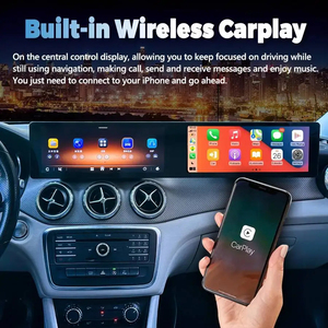 Radio de coche con doble pantalla táctil para Benz GLA CLA Clase A 2015-2018 NTG4.5 NTG5.0 Carplay GPS Navegación Reproductor de video multimedia para automóvil - Product Image 3