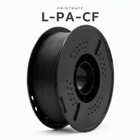 Filament d'imprimante 3D PrintMate L-PA-CF en fibre de carbone et nylon, 1,75 mm, 1 kg, faible déformation, haute rigidité, 210-260°C, pour la robotique
