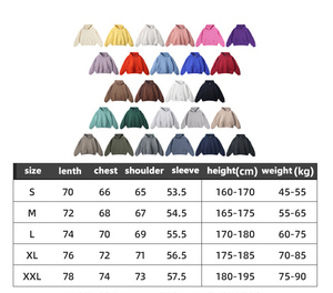 Dày Tùy Chỉnh Phun In Ấn Logo Đồng Bằng 100% Bông Quá Khổ Hoody Lông Cừu Nổi Unisex Áo Heavyweight Trống Hoodies Mens - Product Image 4