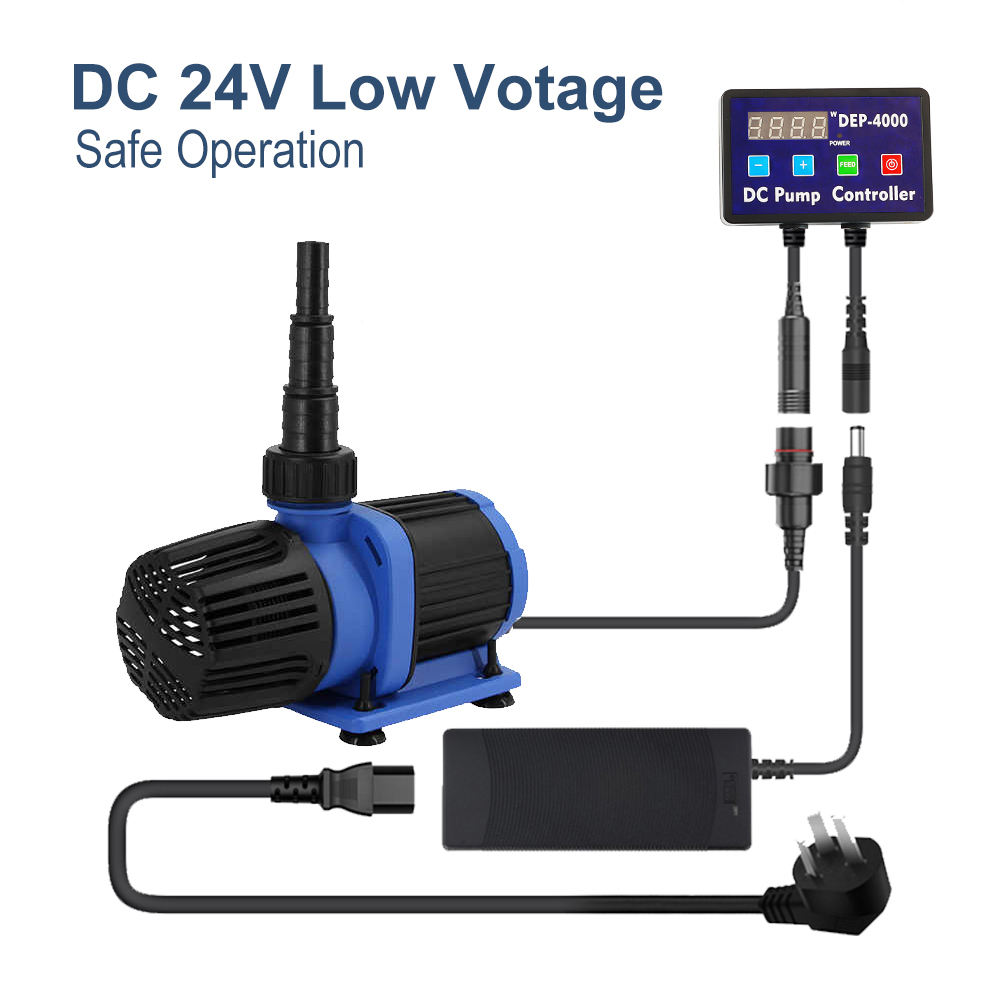 Pompa Sommergibile 24V DC Da 65W Per Acquario - Flusso Potente 2190GPH Per Fontane E Cascate - Foto 6