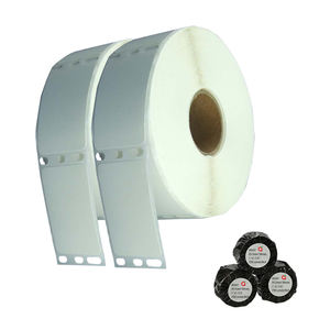 Papier thermique personnalisé bon marché américain <span class=keywords><strong>Dymo</strong></span> 30347 25.5*38 750 pcs/rouleau d'étiquettes d'emballage d'étiquettes de prix blanches compatibles avec la plupart des imprimantes - Product Image 1