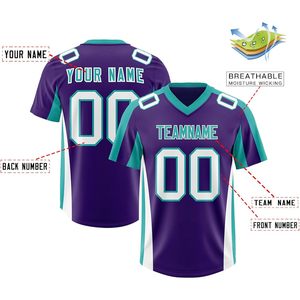 Maillot de football personnalisé unisexe pour adulte, col en V, sublimation, anti-transpiration, uniforme d'entraînement - Product Image 2