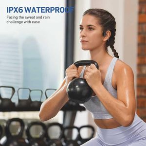Auriculares de Conducción Ósea Chensive para Deportes, Inalámbricos con Micrófono, Diseño Abierto, 12H de Batería, IPX5 Impermeables, Individuales - Product Image 5