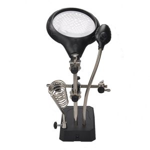 TE800 loupe lumière LED clip auxiliaire USB <span class=keywords><strong>batterie</strong></span> <span class=keywords><strong>rechargeable</strong></span> fer à souder électrique soudure réparation - Product Image 4