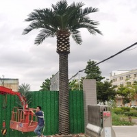 Grande décoration douce artificielle d'algues de simulation pour les projets de fibre de verre de musée de station de vacances pour les espaces extérieurs