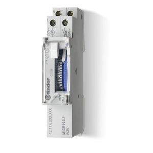 Temporizador Mecánico Finder 16A 230V, Interruptor de Tiempo Diario EMR Tipo 12.11, Control Manual, Hecho en la UE - Product Image 1