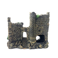 Décor d'aquarium Antique en résine, ornement de style romain, grotte de château, accessoire de réservoir de poissons, décoration