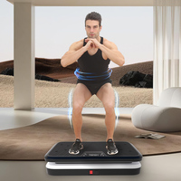 Tragbare Fitness-Vibrationsmaschine mit Digitalanzeige und Griffen Vibrationsplattform Körpershaker für Muskel-Fitness-Workout