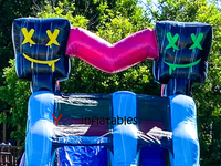 Toboggan aquatique gonflable commercial 2026 de 19 pieds, double piste, pour les fêtes et les entreprises
