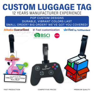 Sản Xuất Ban Đầu Tùy Chỉnh Khuyến Mại Thăng Hoa Mềm <span class=keywords><strong>PVC</strong></span> Cao Su Backbag Hành Lý <span class=keywords><strong>Tag</strong></span> Với Logo Cá Nhân - Product Image 2