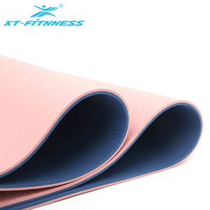 Venta caliente antideslizante inofensivo de <span class=keywords><strong>doble</strong></span> capa Eco Friendly Tpe <span class=keywords><strong>Yoga</strong></span> Mat 6mm - Product Image 3