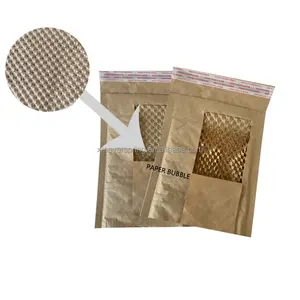 Tổ ong giấy lót tùy chỉnh compostable nội dung độn sinh thái gửi thư túi in ấn vận chuyển phong bì độn bưu phẩm máy