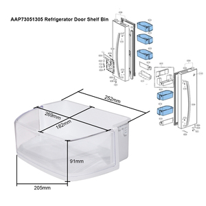 AAP73051305, AP5959449 Contenitore per Ripiano Porta Compatibile con Frigoriferi LG, Kenmore (Alcuni Modelli, non tutti) - Product Image 6