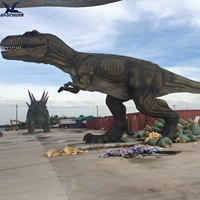 Usine chinoise de dinosaures animatroniques, grande statue de dinosaure réaliste pour attraction touristique haut de gamme et exposition thématique de musée commercial