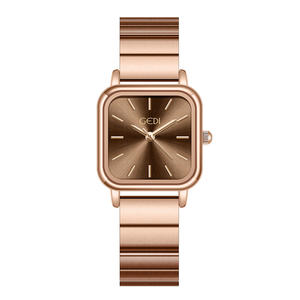 Minimalista nicho de gama alta cuadrado de las mujeres reloj de cuarzo impermeable - Product Image 3