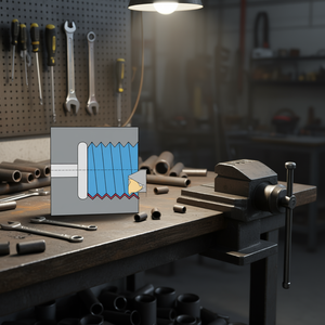 Juego de machos y terrajas Fervi para roscado interno de tuberías metálicas - Product Image 3